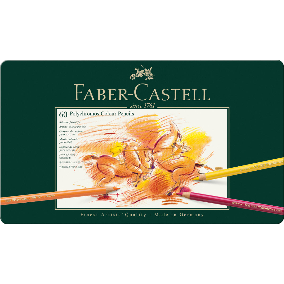 Lápices Colores Polychromos Faber-Castell x60 Colores