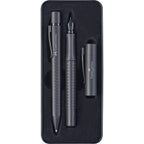 Pluma Estilográfica + Bolígrafo Grip All Black Faber-Castell