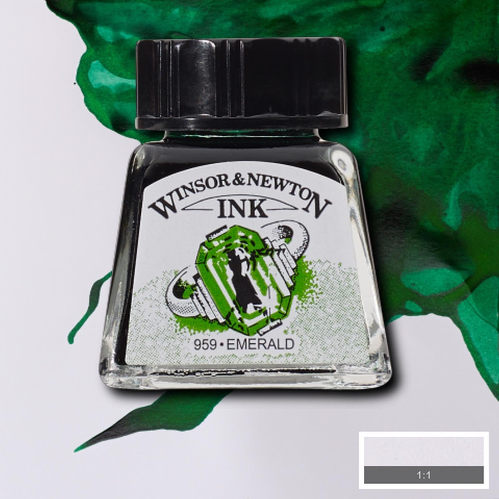 Tinta Para Dibujo Winsor & Newton 14ml - Varios Colores Negro