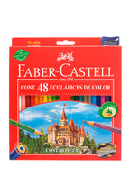 Eco Lápices De Color Faber-Castell x48 Colores + Sacapuntas
