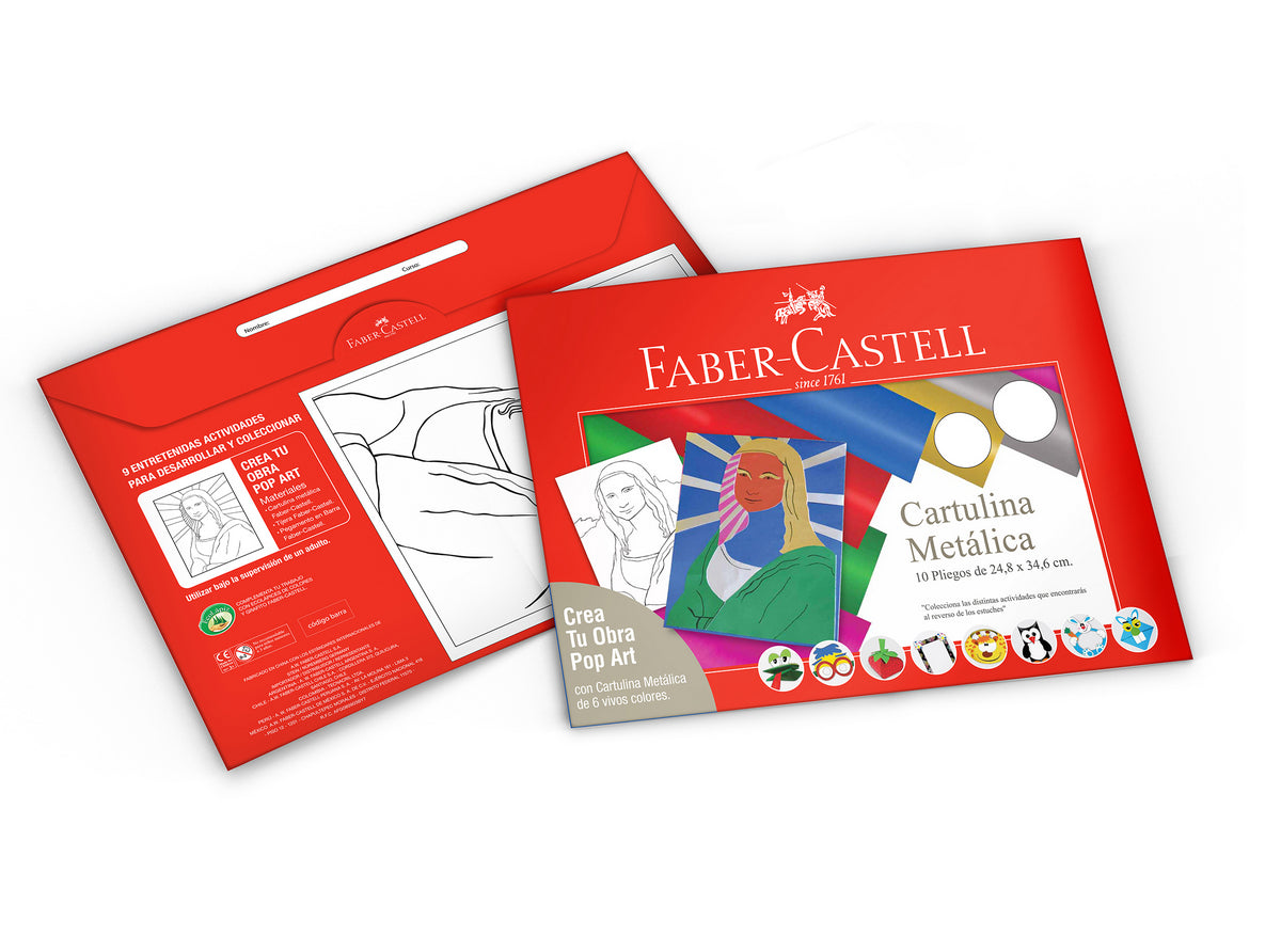 Cartulina Metalica Faber-Castell x10 Pliegos