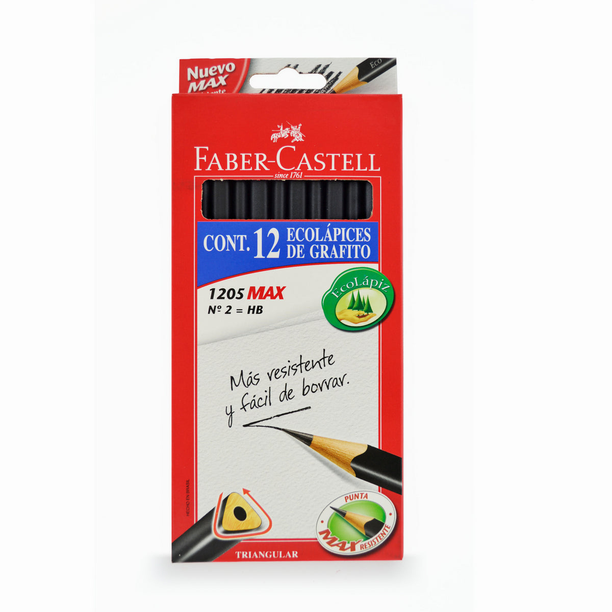 Lápiz Grafito Triangular Faber-Castell x12 uds.