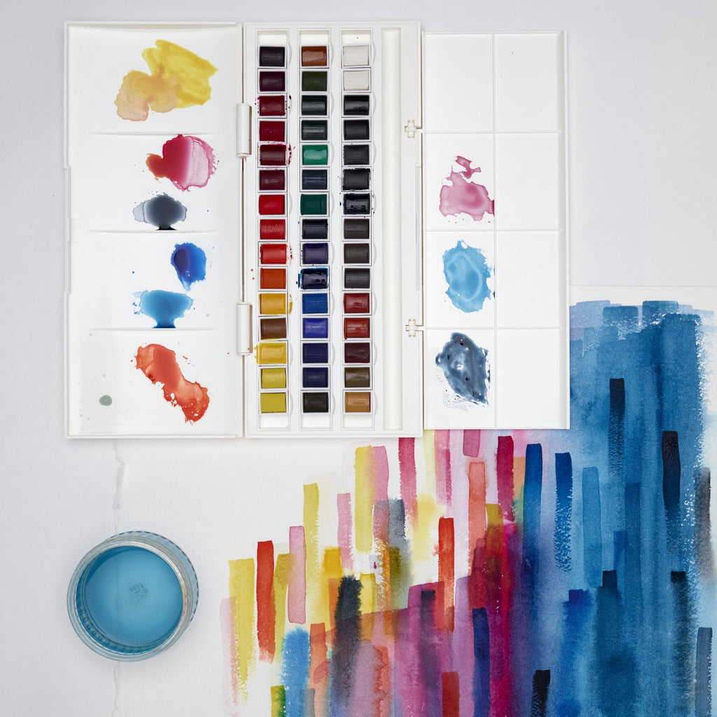 Set Acuarelas Cotman Winsor & Newton 45 Medio Godet