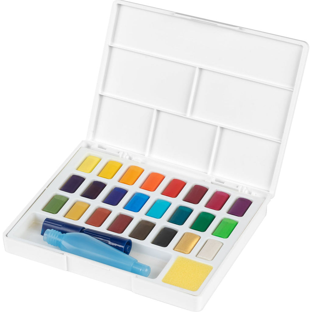 Acuarelas en pastillas Faber-Castell x24 colores