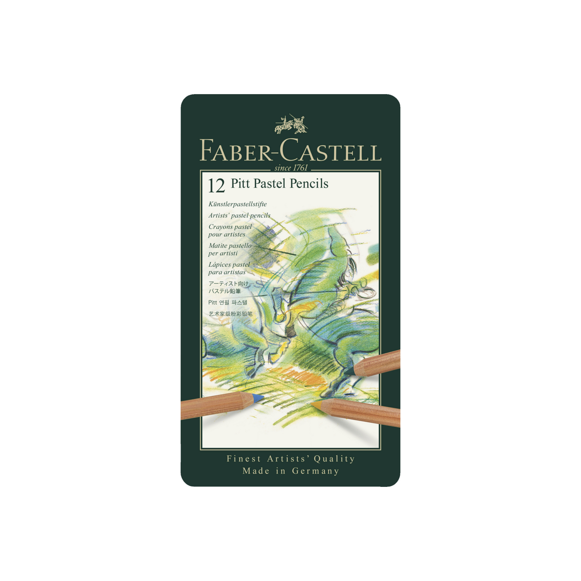 Lápiz Pitt Pastel Estuche Faber-Castell x12 Colores