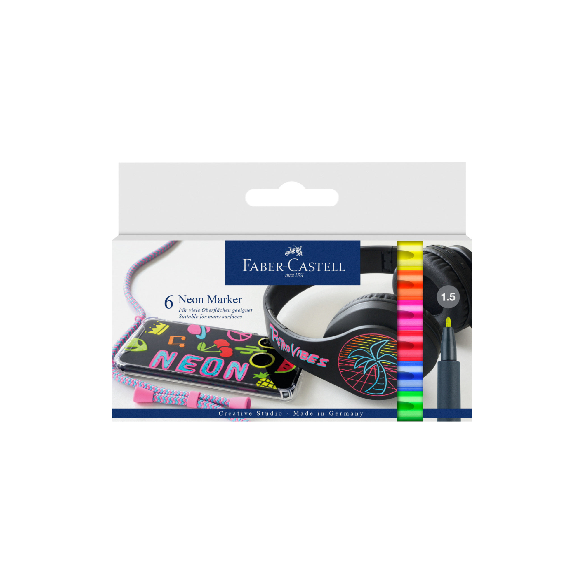 Marcadores Neon Faber-Castell x6 Colores