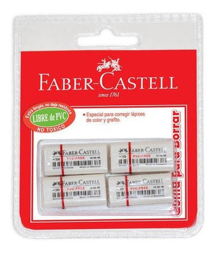 Gomas de Borrar Student Faber-Castell x4 uds.