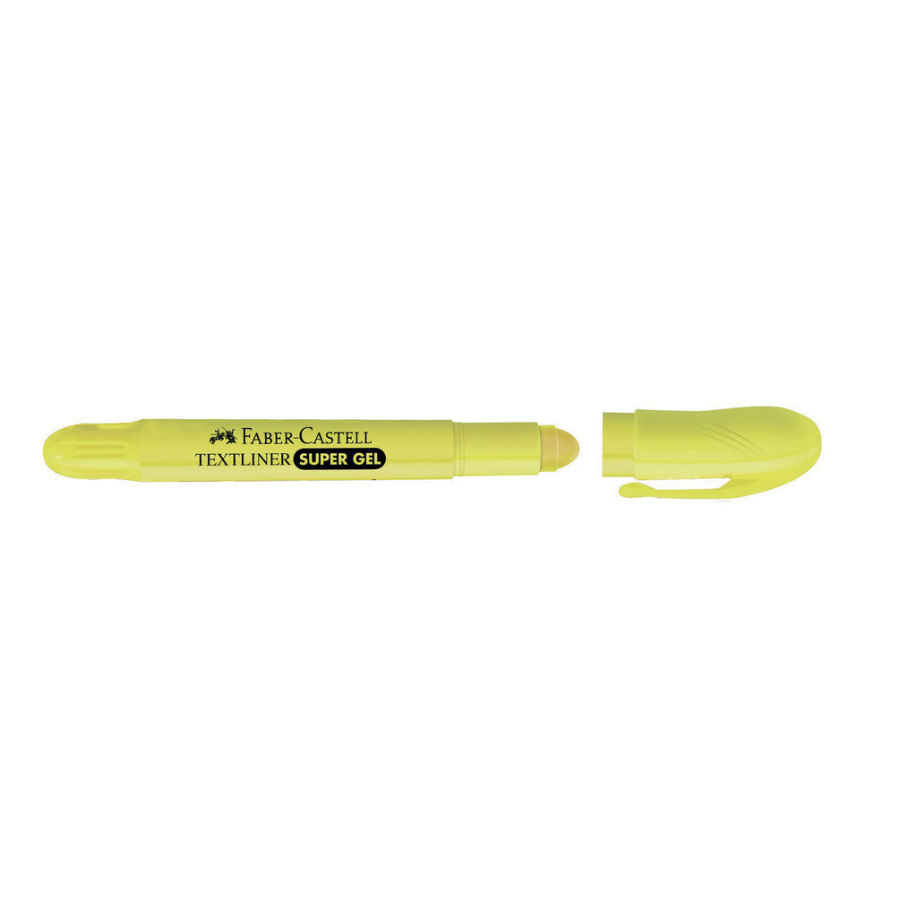 Resaltador Destacador Super Gel 1557 Faber-Castell Amarillo