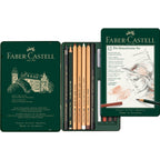 Juego Lápices Pitt Monochrome Est. Faber-Castell x12 und.