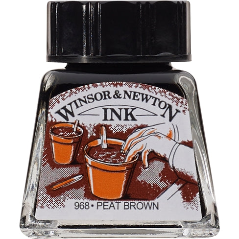 Tinta Para Dibujo Winsor & Newton 14ml - Varios Colores Negro