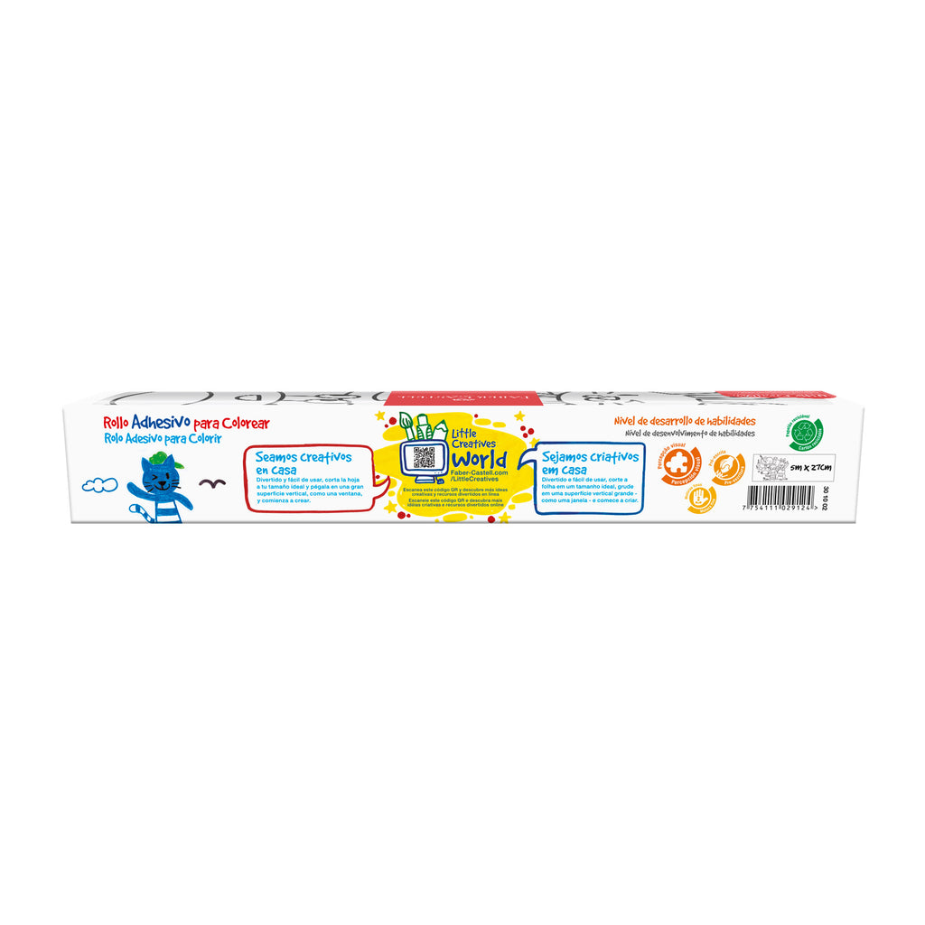 Rollo Adhesivo para Colorear Faber-Castell Little Creatives