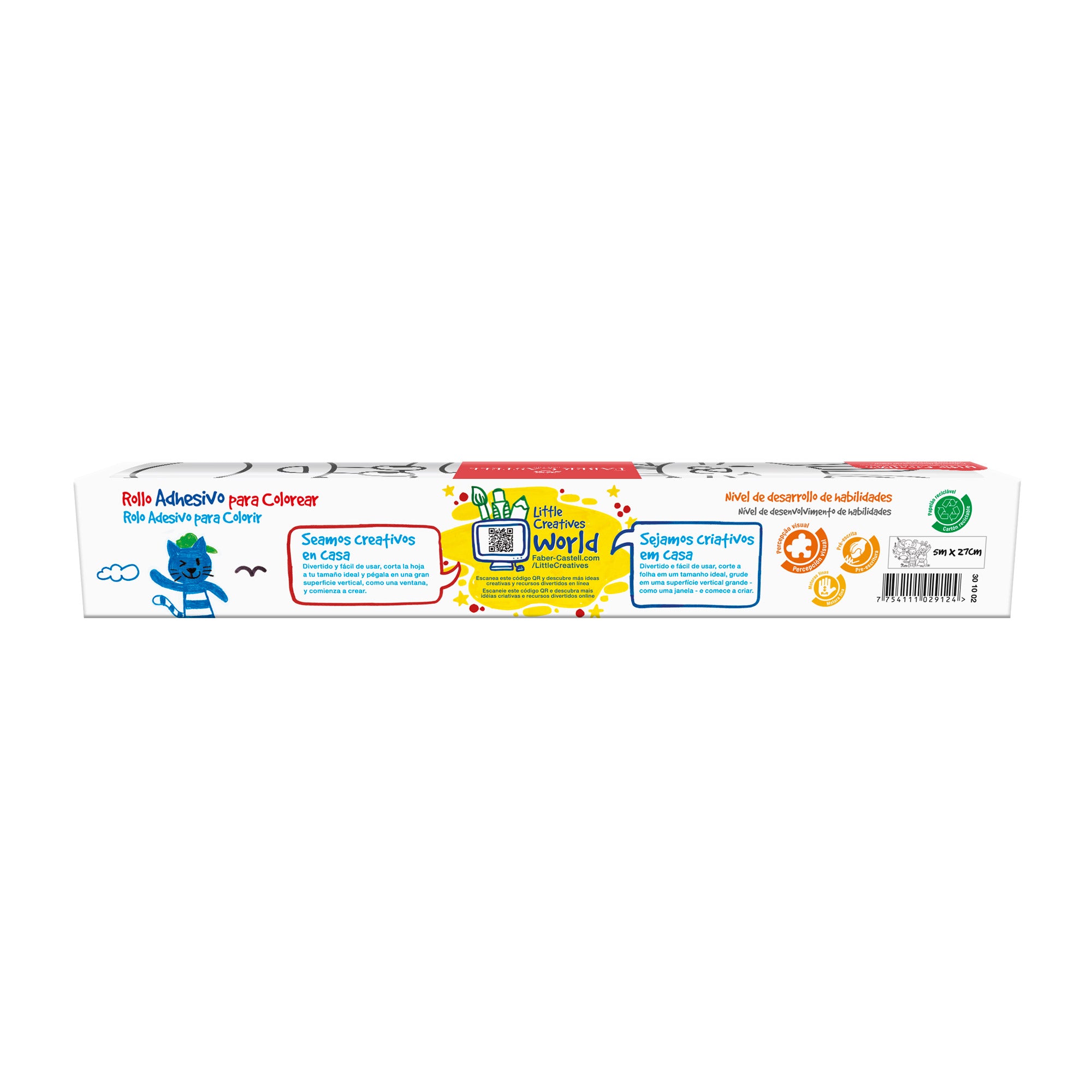 Rollo Adhesivo para Colorear Faber-Castell Little Creatives
