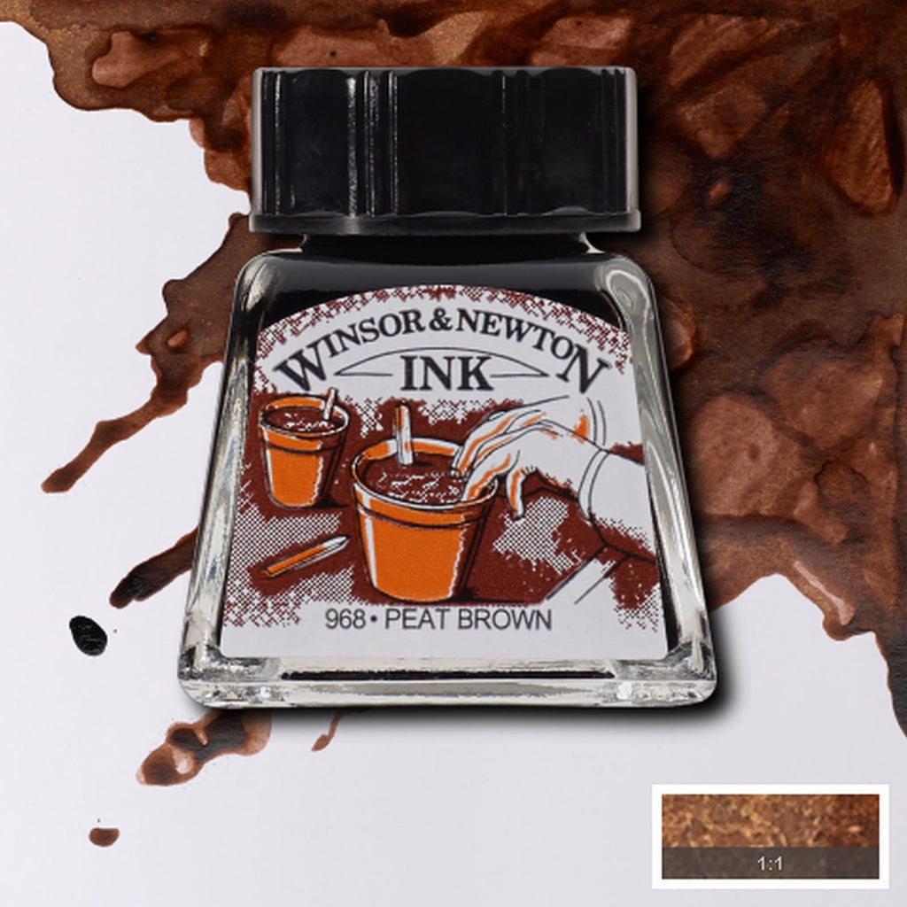 Tinta Para Dibujo Winsor & Newton 14ml - Varios Colores Negro