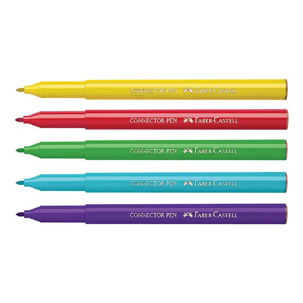 Marcadores Connector Bus Escolar Faber-Castell x20 Colores