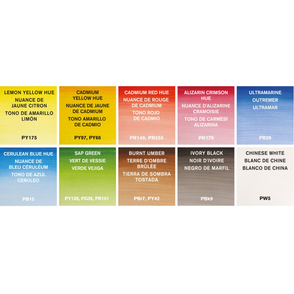 Acuarela Cotman Paleta Winsor & Newton 10 Tubos