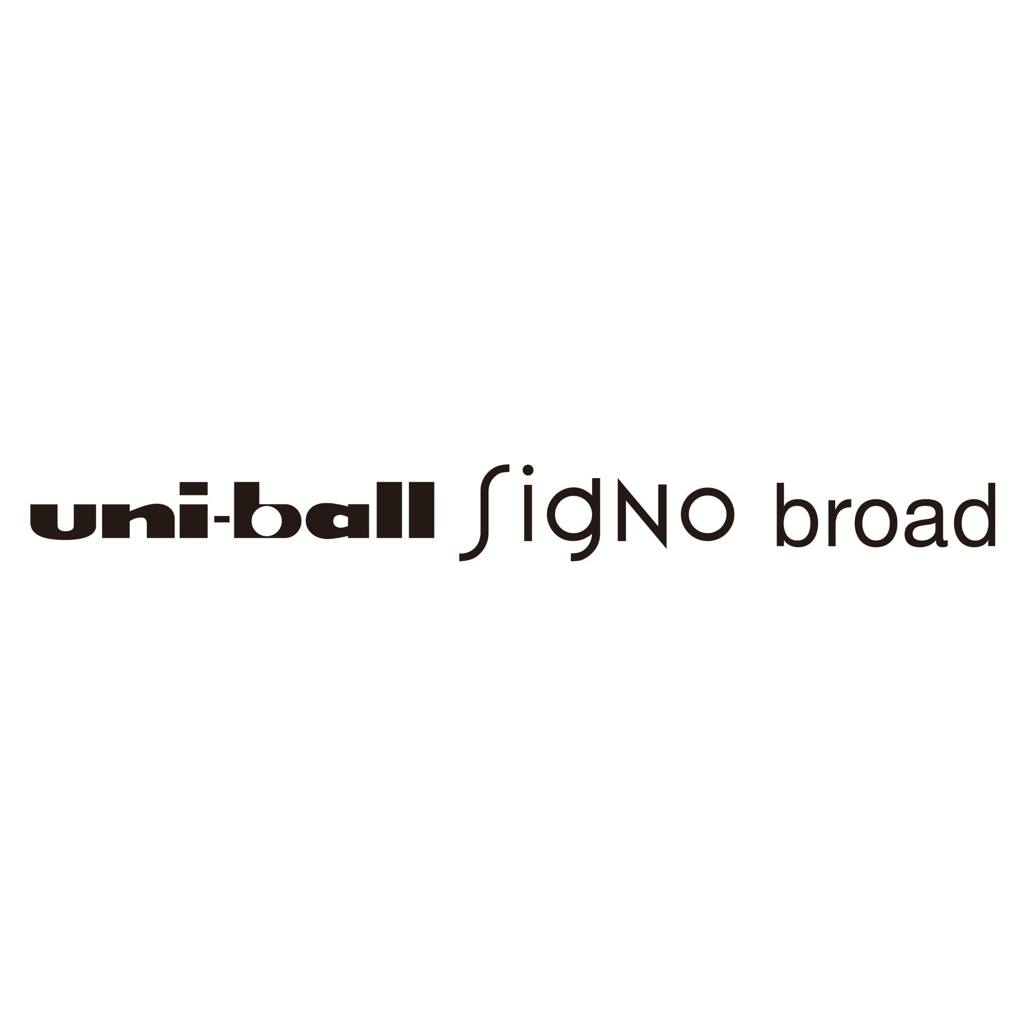Lápices Gel Uniball Signo broad BC x3 blanco/dorado/plateado